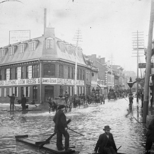 Les inondations de 1886